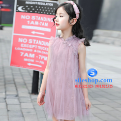 Đầm hồng voan nhiều lớp cho bé gái dễ thương-sileshop (2)