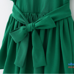 Đầm xanh lá cây cho bé gái cực cool-sileshop (2)